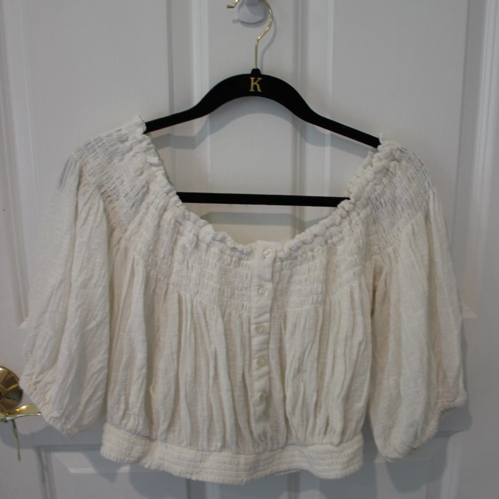 Free People We The Free White Blouse top